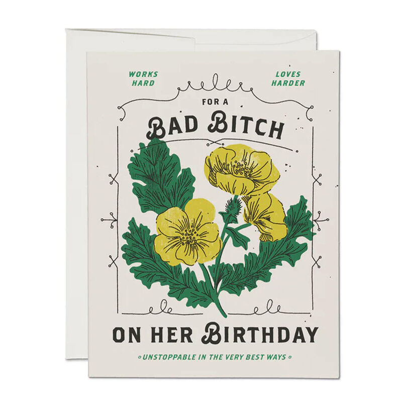 Bad B*tch Birthday Greeting Card image number 0