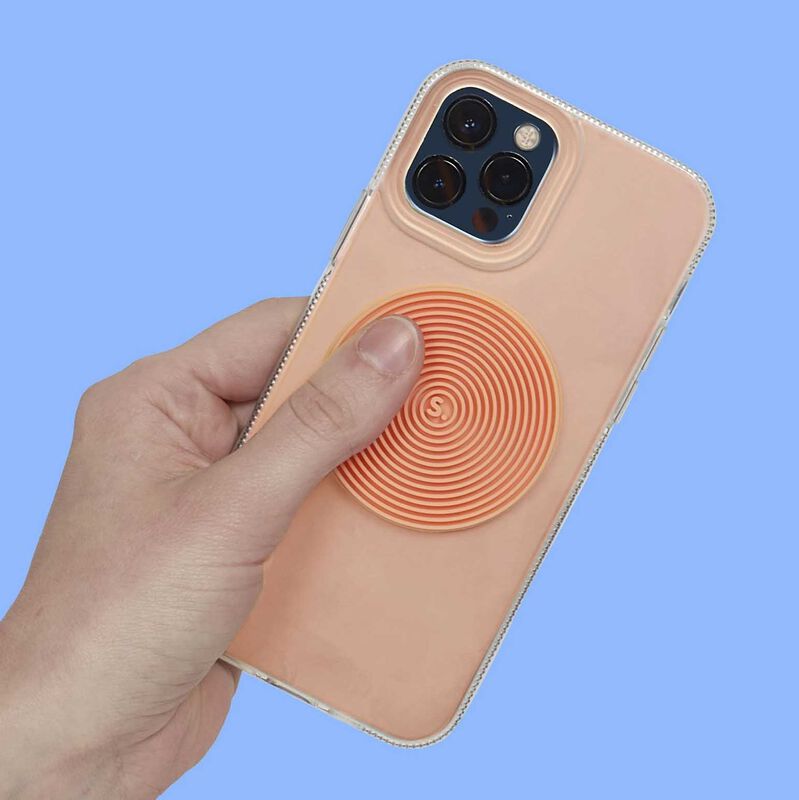 Speks Slabs Circle Sensory Sticker - Groove Orange image number 1