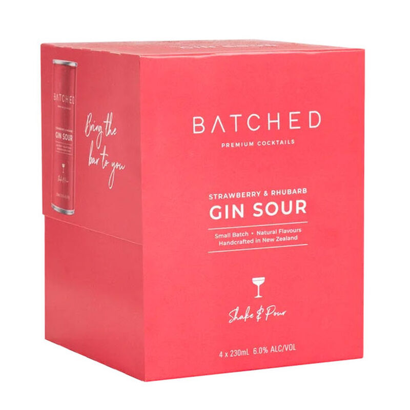 Batched Gin Sour 6% 4x230ml image number 0