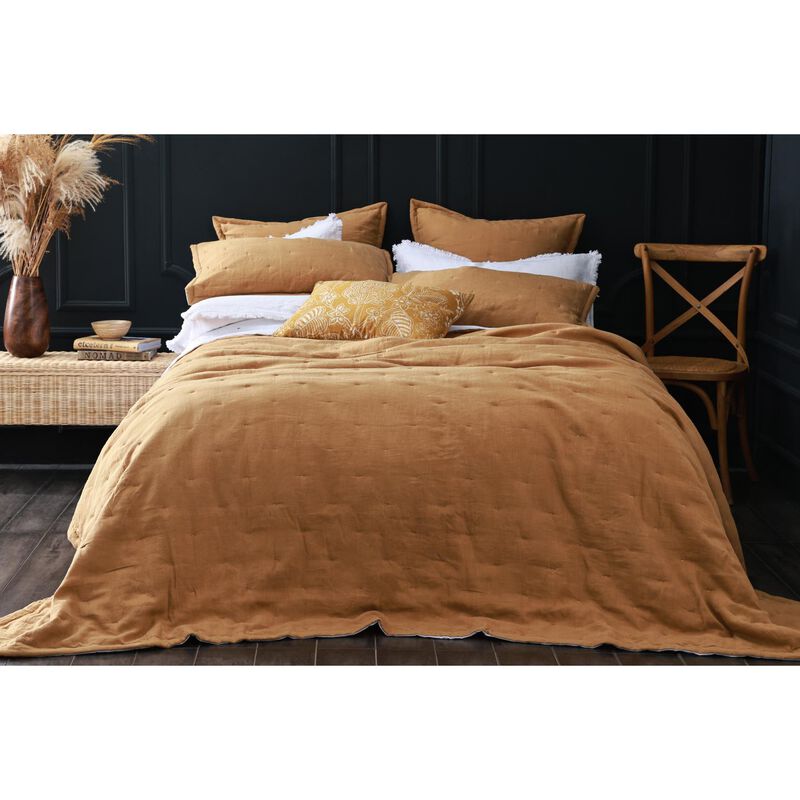 MM Linen Laundered Linen Tassel Pillowcover Set image number 2