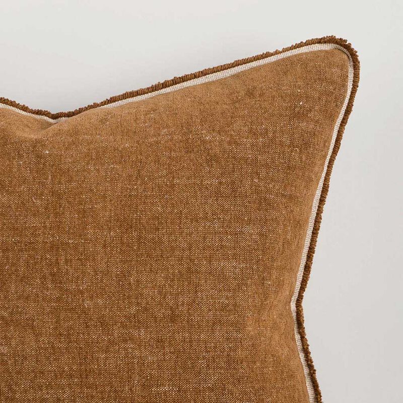 Baya Sutton Cushion With Feather Inner 55x55cm - Praline image number 2