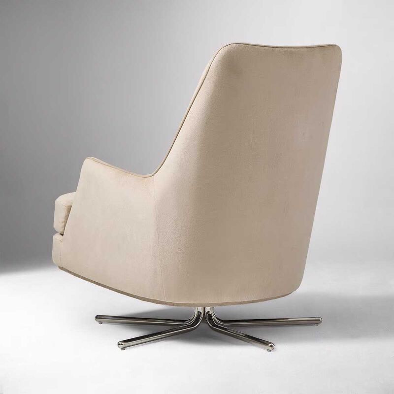West Elm Patchin Swivel Chair Clay image number 1