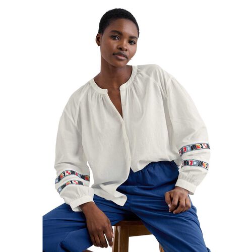 Seasalt Cornwall Weaving Sea Shirt Chalk