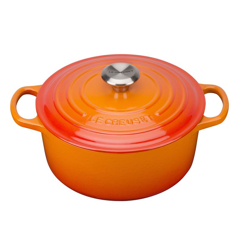 Le Creuset Cast Iron Round Casserole 24cm - Volcanic image number 0