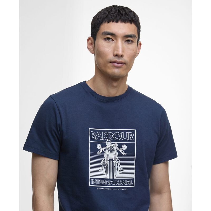 Barbour International Track Graphic T-Shirt image number 2