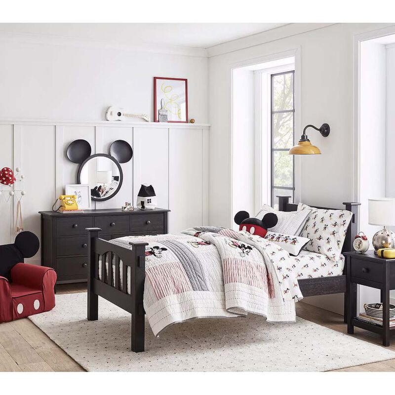 Pottery Barn Kids Mickey Shaped Pillow image number 1