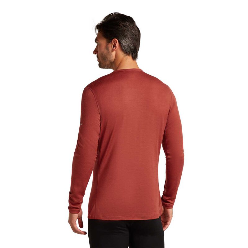Icebreaker M Merino 200 Oasis LS Crewe Snow Wave image number 1