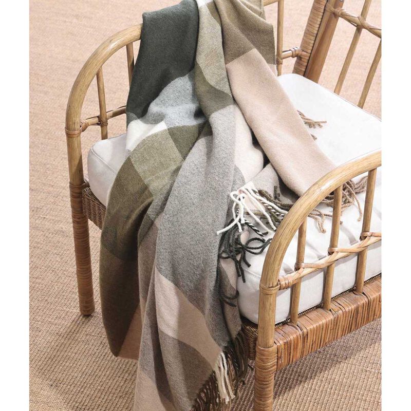 MM Linen Lodge Lambswool Throw 130x200 - Ivy image number 1