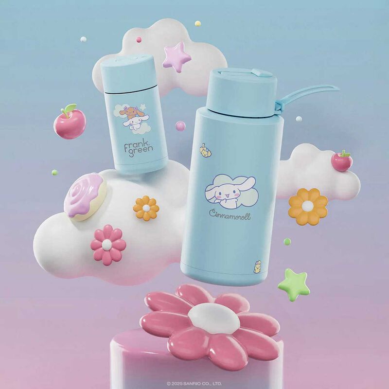 frank green 12oz Ceramic Cup with Push Button Lid Cinnamoroll image number 1