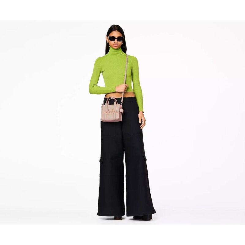 MARC JACOBS The Leather Mini Tote Bag image number 3