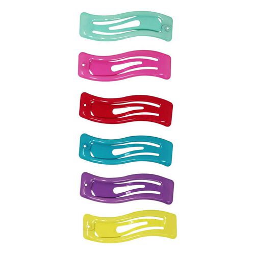 Pink Poppy Rainbow Hair Clips