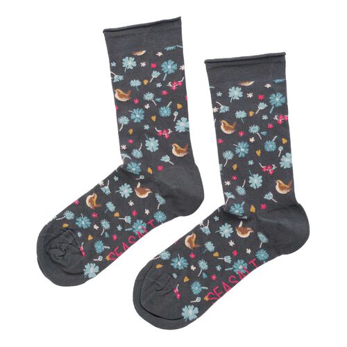 Seasalt Cornwall Womens Arty Socks Kimbrell Nickel