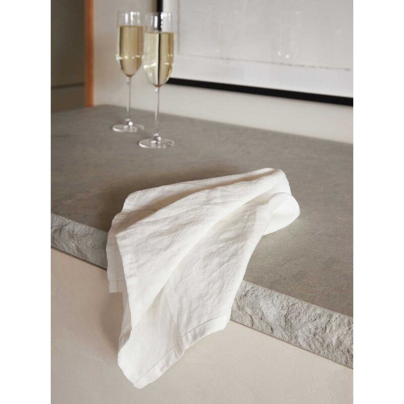 Città White Linen Napkin 45x45cm image number 1