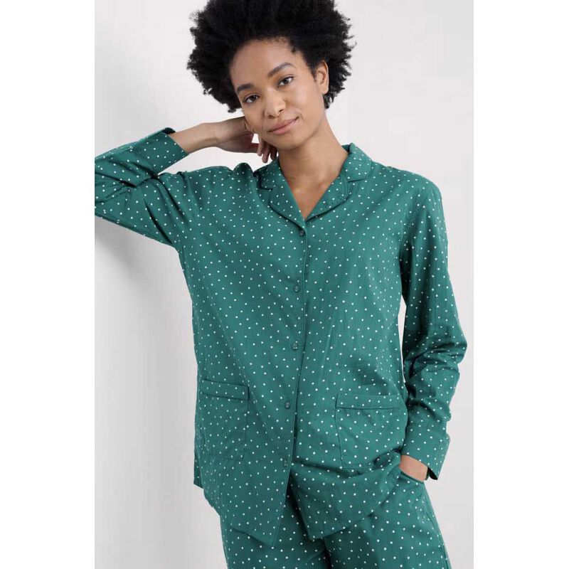 Seasalt Cornwall View Point Pyjamas Rustic Spot Studio Green image number 3