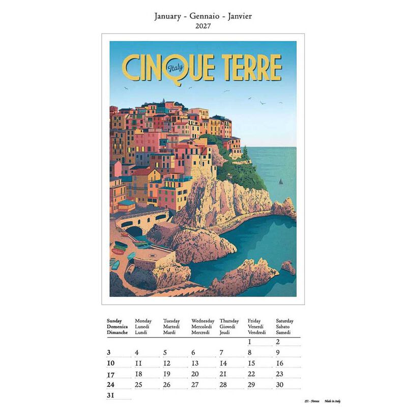 Istituto Fotocromo Vacanze Italiane Italiano Medium Art Calendar 2027 image number 1