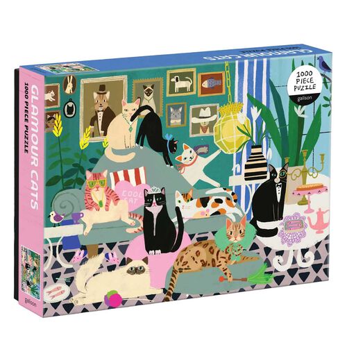 Galison Glamour Cats 1000 Piece Puzzle