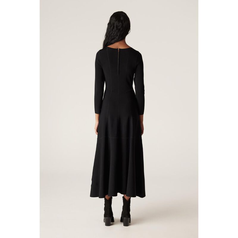 Cable Winter Crepe Bodice Dress image number 1
