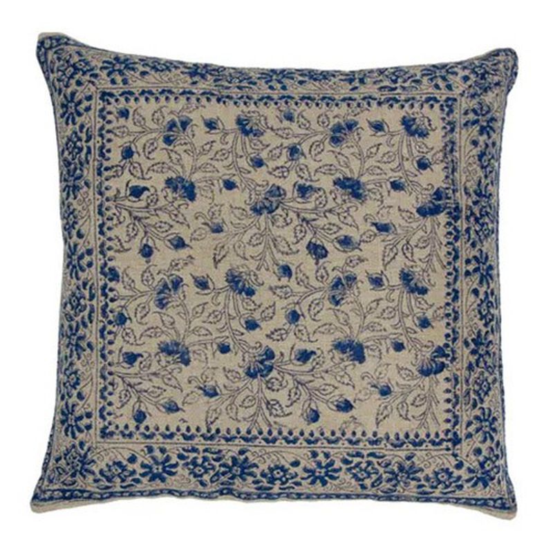 French Country Sofia Floral Azure Cushion Cover image number 0