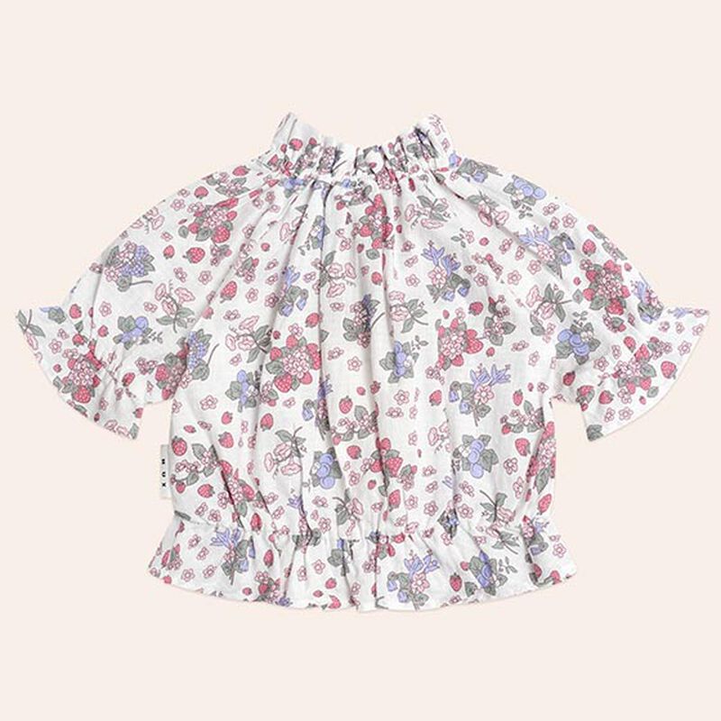 Huxbaby Strawberry Garden Pussybow Blouse image number 1