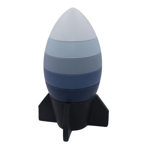 Living Textiles Silicone Rocket Stacking Puzzle