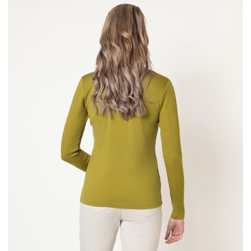 B Merino Ribbed Crew Neck image number 1