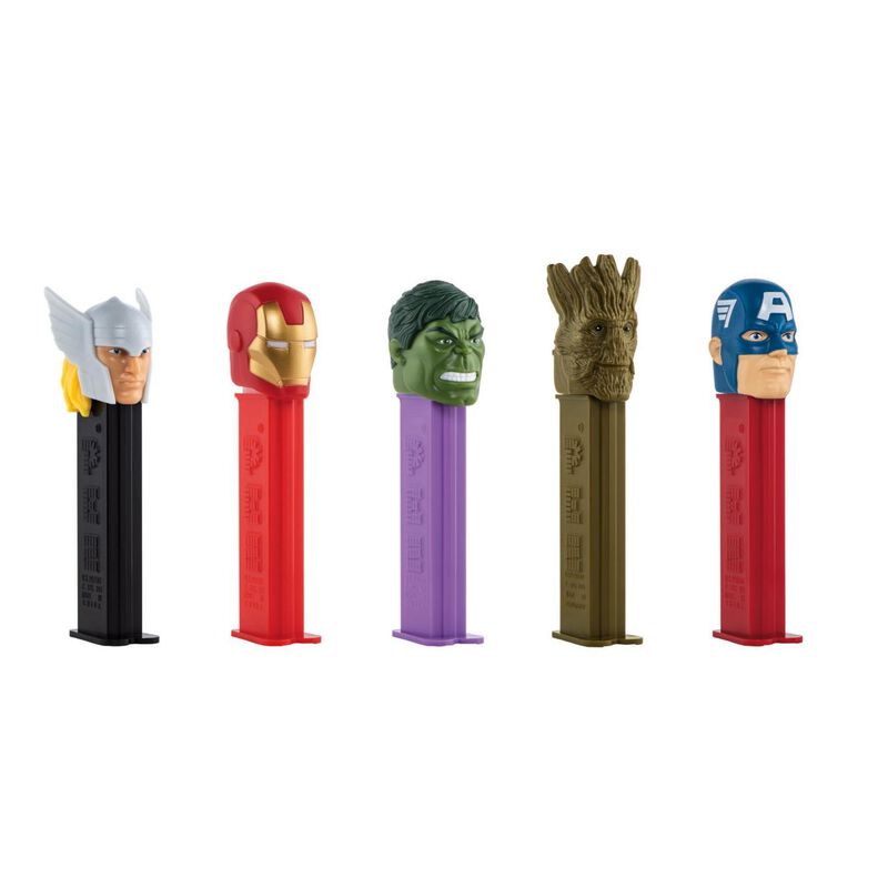 PEZ Marvel Assorted Candy Dispenser 17g image number 0