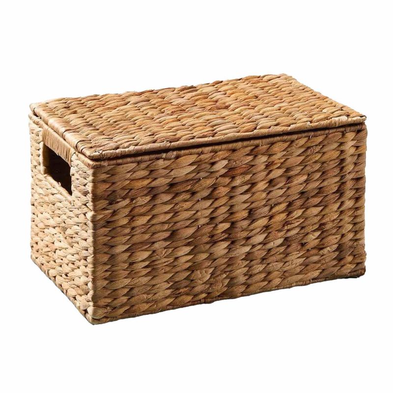 West Elm Twist Weave Lidded Basket Small image number 0
