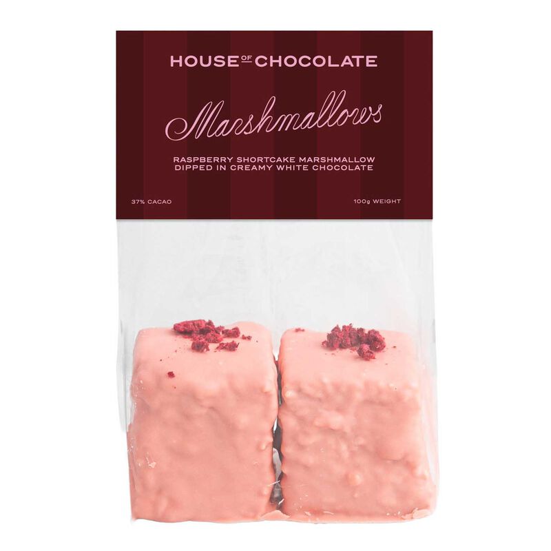 House of Chocolate Raspberry Shortcake Marshmallows 96g image number 0