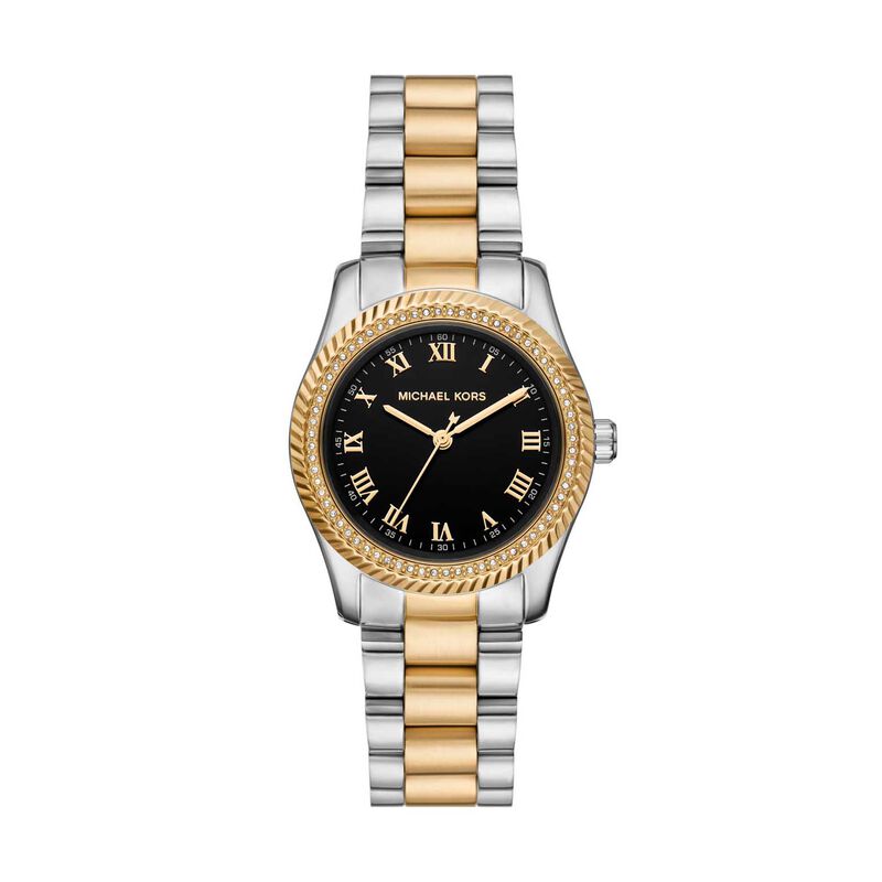 Michael Kors Lexington Three-Hand Two-Tone Stainless Steel Watch image number 0