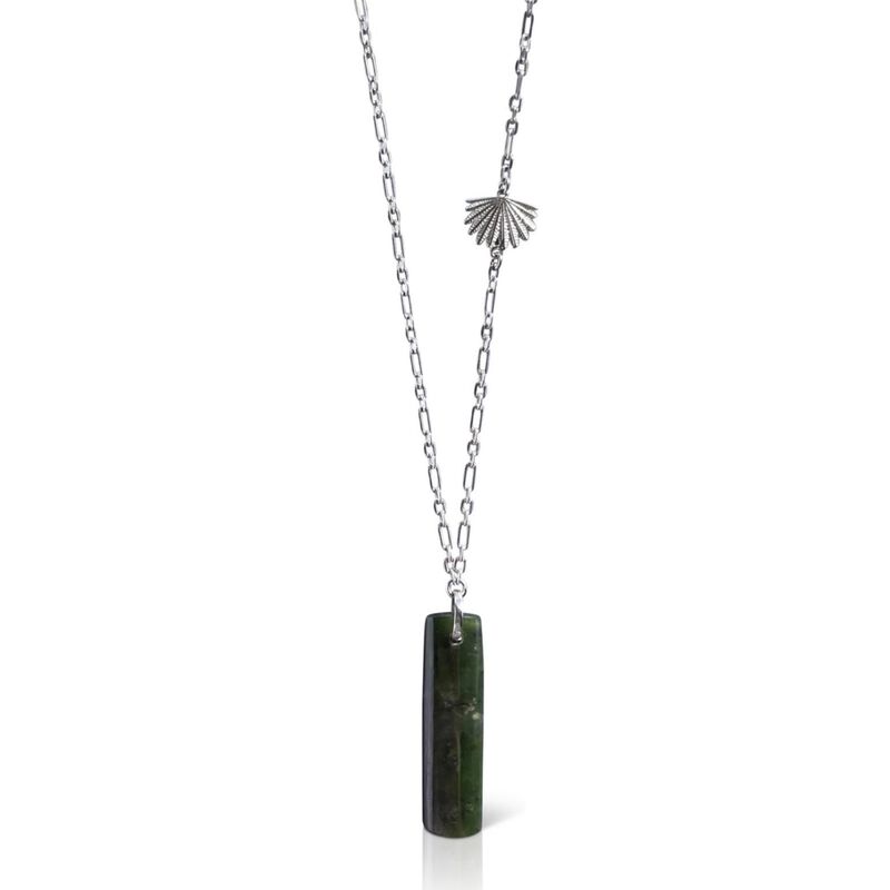 Boh Runga Pounamu Piwakawaka Drop Pendant image number 0
