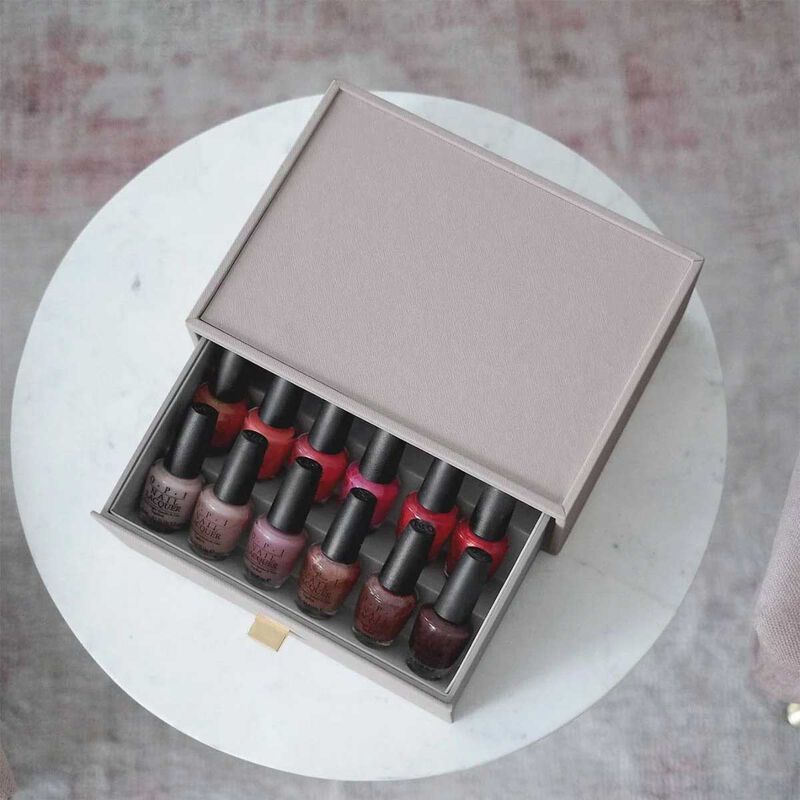 Stackers Classic Nail Polish Drawer Taupe image number 2