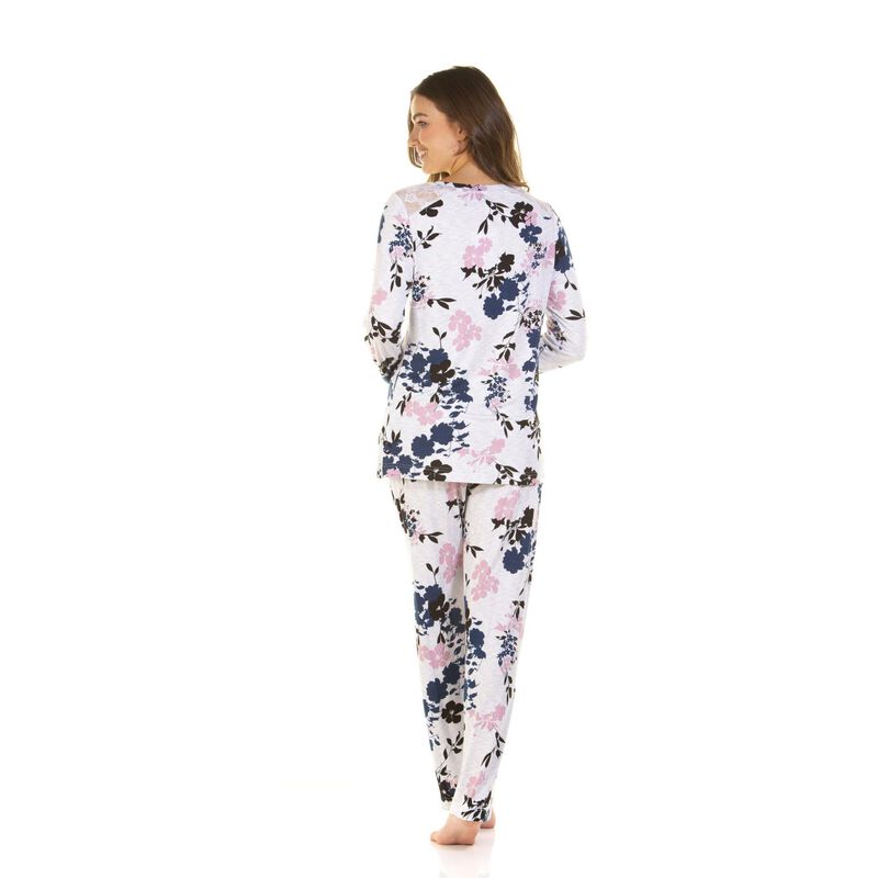 La Marquise Bamboo Lace  Long Sleeve Pyjamas image number 1