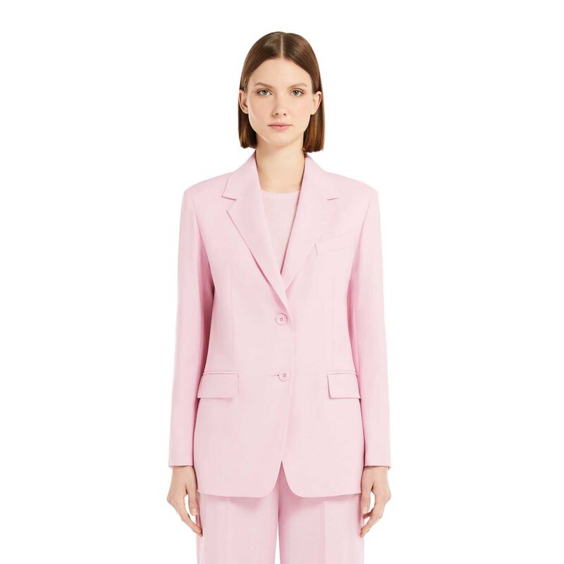 Weekend Max Mara Materia Single-Breasted Wool-Blend Canvas Blazer image number 0