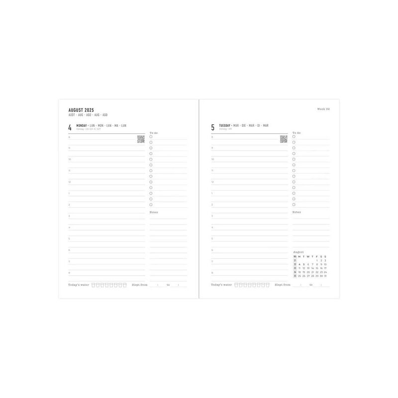 Letts of London Diary Conscious A5 DTP Rosewater 2026 image number 1