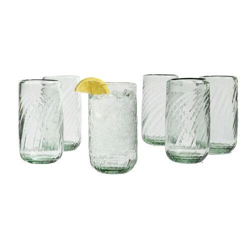 Pottery Barn Twist Tall Glass Set Of 4