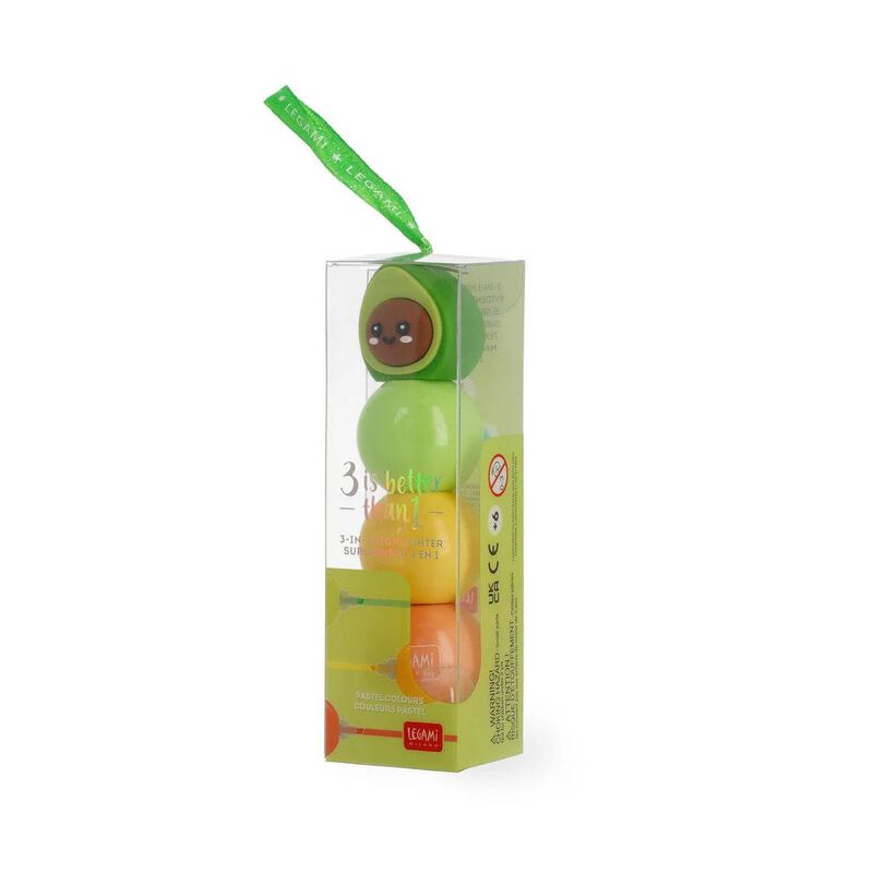 Legami 3-in-1 Highlighter Avocado image number 3