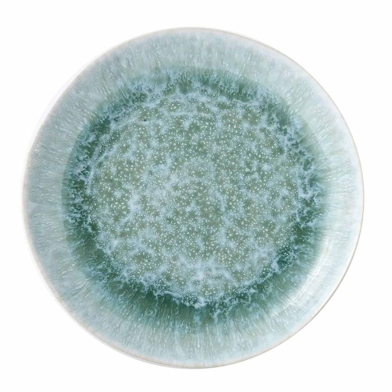 West Elm Reactive Glaze Dinner Plate Celadon image number 0