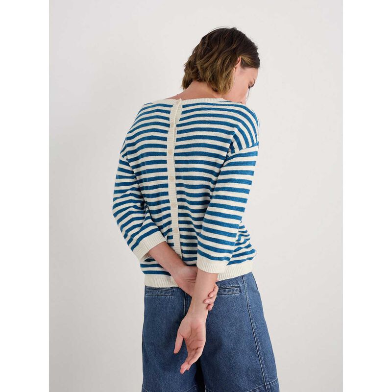 Seasalt Cornwall Knavock Jumper Mini Cornish Sailor Ecru image number 1