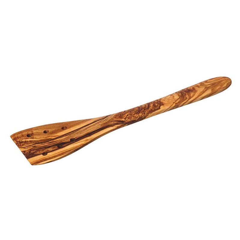 Selbrae House Olive Wood - Slotted Spatula 30cm image number 0