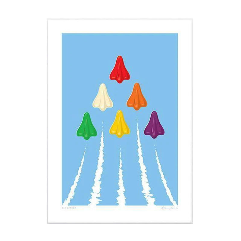 Glenn Jones Art A4 Print - Red Leader image number 0
