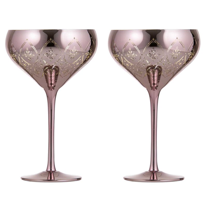 Tempa Chantelle Blush 2pk Cocktail Glass image number 0