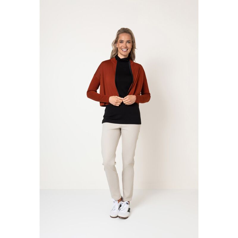 B Merino Zip Cardi image number 15