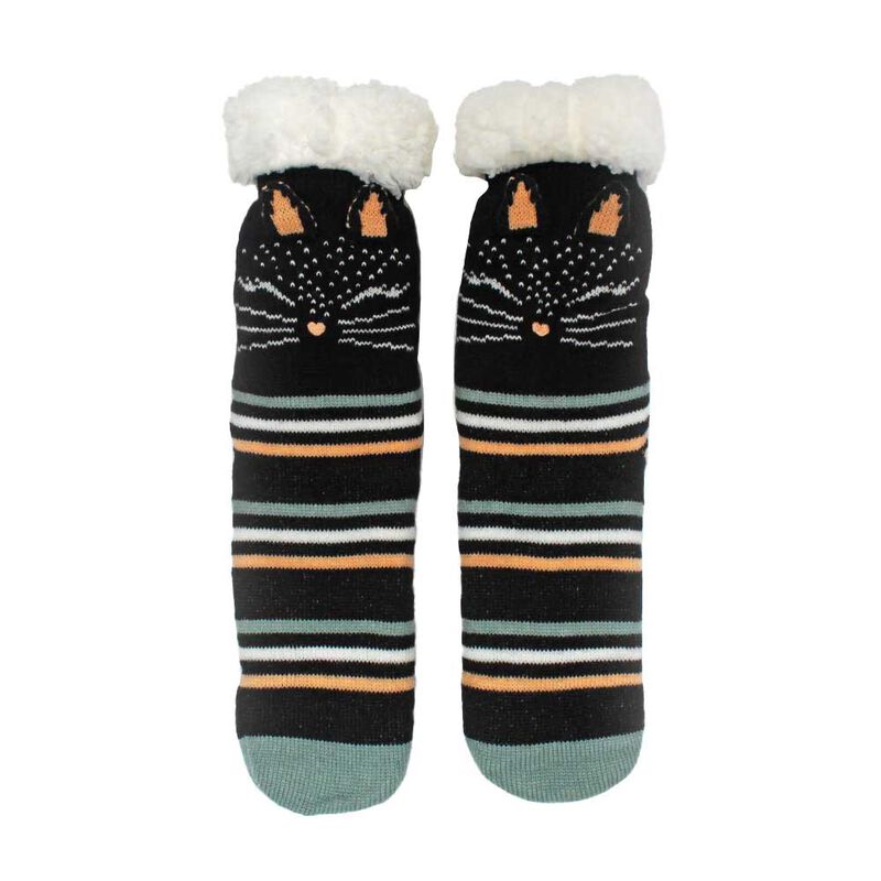 House Of Disaster Feline Slipper Socks image number 0