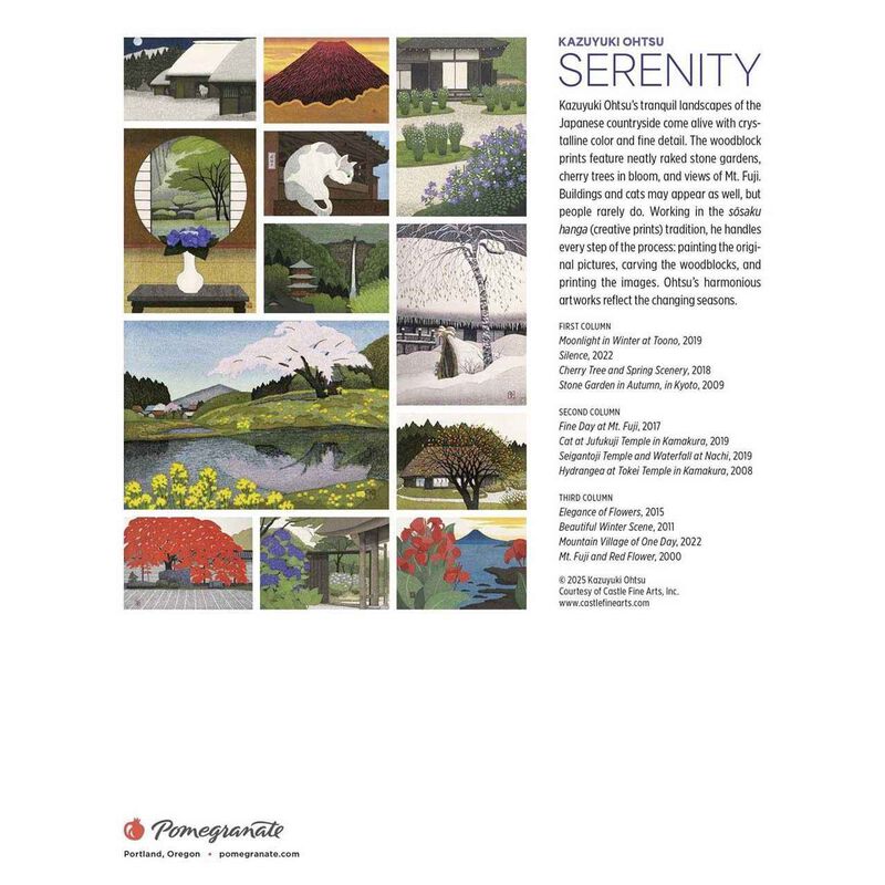 Pomegranate Serenity 2026 Mini Wall Calendar image number 2