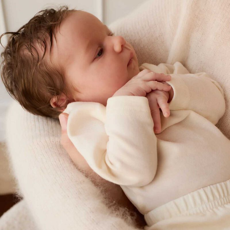 Merino Kids Long Sleeve Envelope Bodysuit image number 1