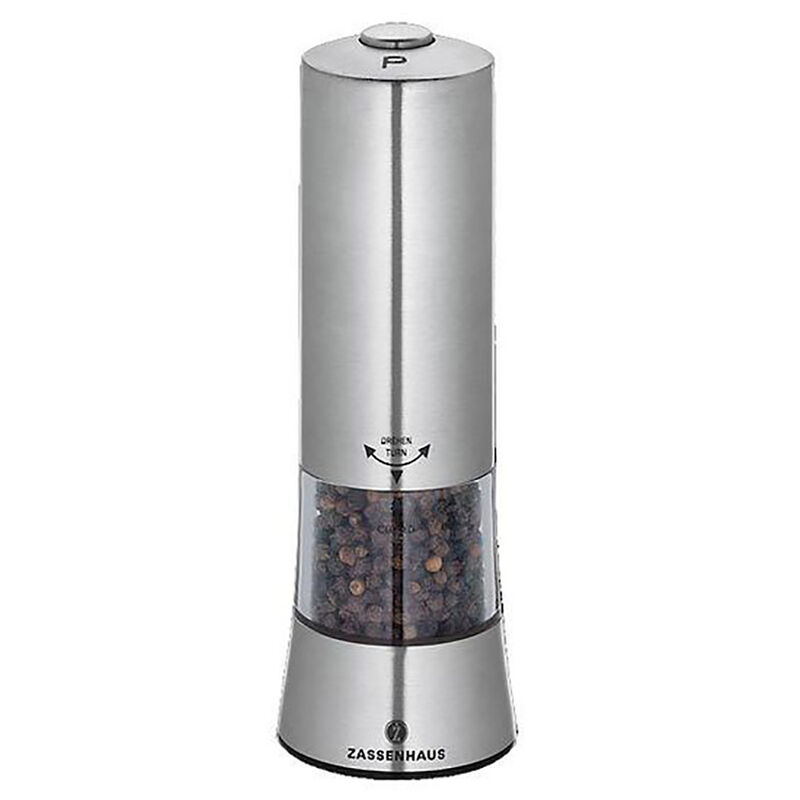 Zassenhaus Gera Electric Pepper Mill Stainless Steel 18cm image number 0
