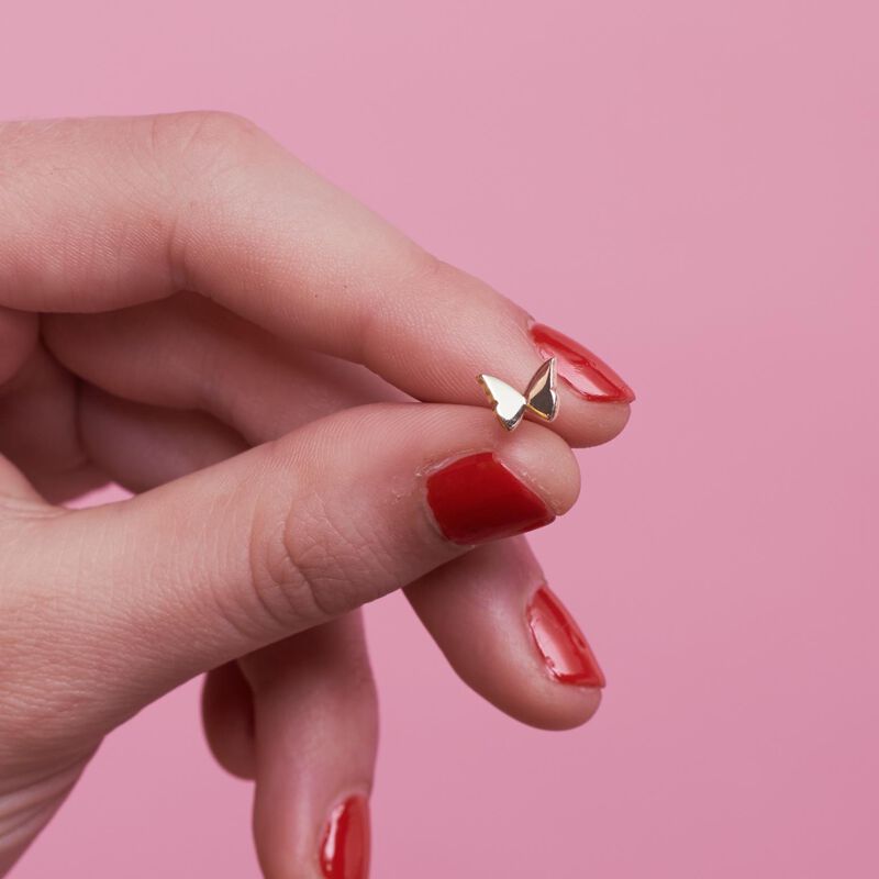 Karen Walker Mini Butterfly Studs image number 1