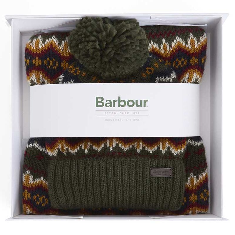 Barbour Case Fair Isle Dog Gift Set image number 3