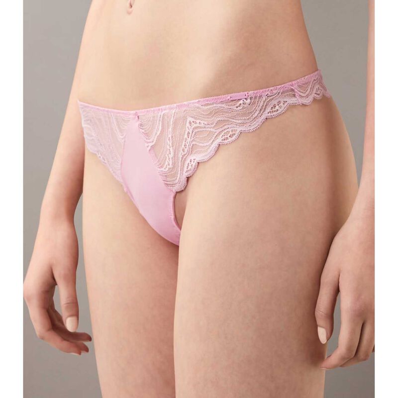Calvin Klein Sensual Stretch Lace Thong image number 2