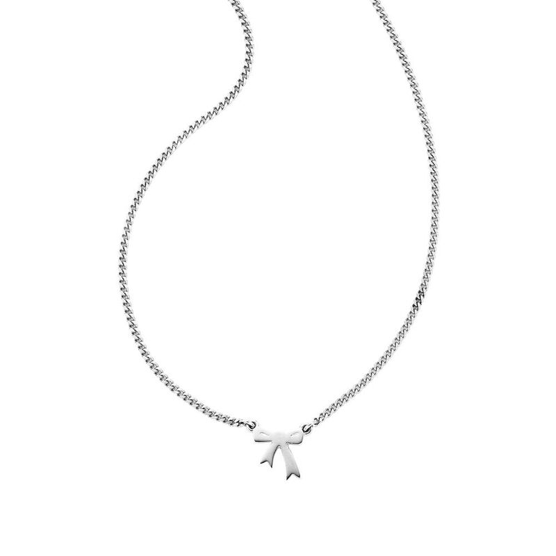 Karen Walker Mini Bow Necklace image number 0